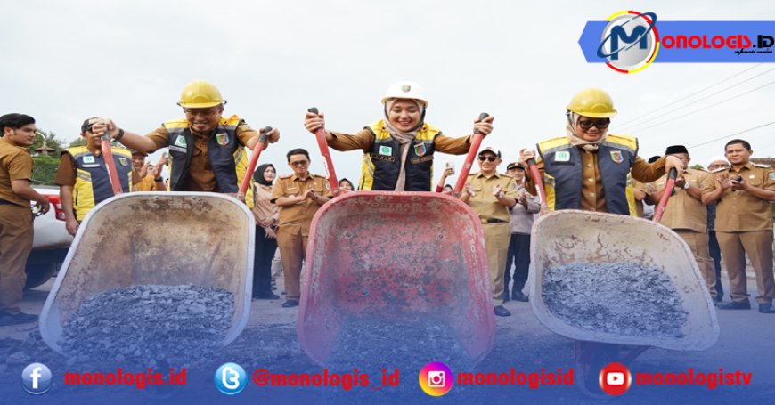 Resmi, Perbaikan Ruas Jalan Lampung Timur Oleh Wagub Jihan Nurlela