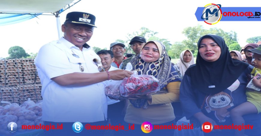 Beberapa Komoditi Cepat Ludes Dalam Acara Gerakan Pangan Murah (GPM) Di Bandar Mataram Lampung Tengah