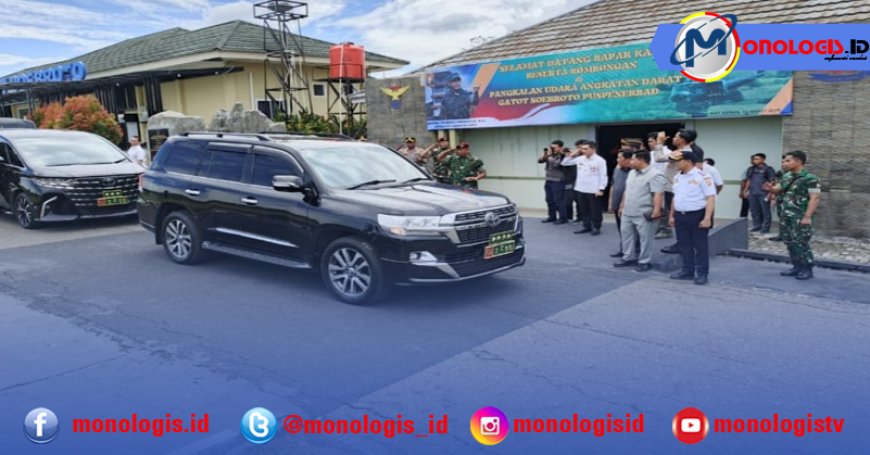 Pj Sekda Way Kanan Hadiri Penyambutan Kasad TNI AD di Lanudad Gatot Soebroto