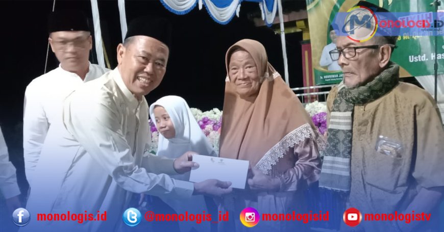 Hadiri Peringatan Nuzulul Quran 1446, Bupati Tulangbawang Barat Santuni Anak Yatim dan Lansia