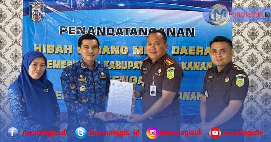Pemkab Waykanan Serahkan Hibah Tanah untuk Pembangunan Rumah Dinas dan Mess Kejari