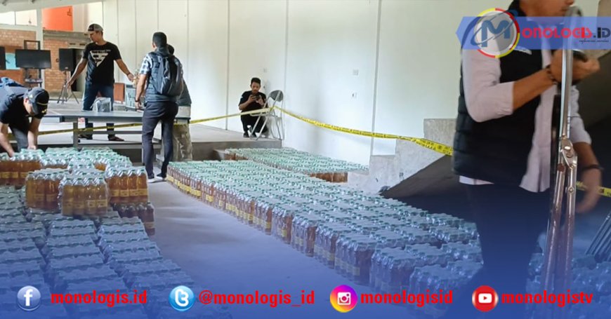 Polisi Amanakan Ribuan Botol Minyakita tak Sesuai Takaran di Gudang Milik Mantan Sekda Mesuji