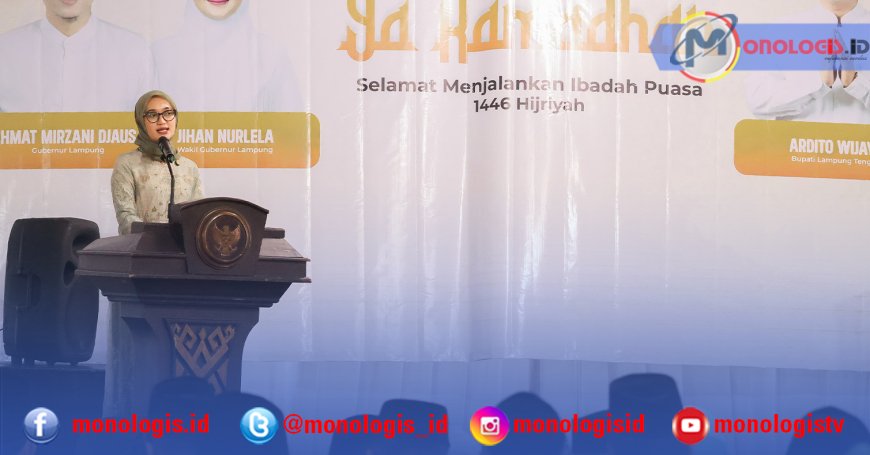 Safari Ramadan di Lampung Tengah, Jihan Ajak Masyarakat Sukseskan Pembangunan