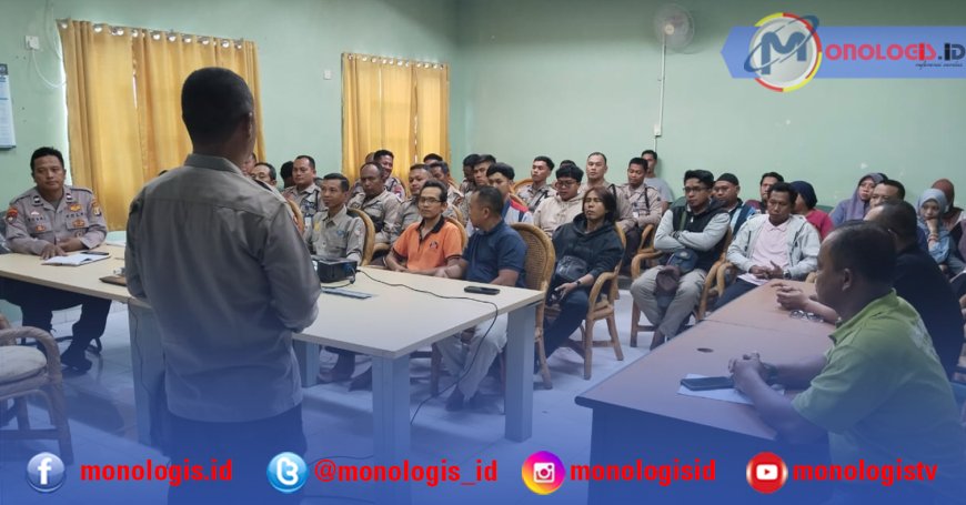 Polres Tulangbawang Sosialisasikan Tagline Mudik Aman Keluarga Nyaman dan Hotline 110