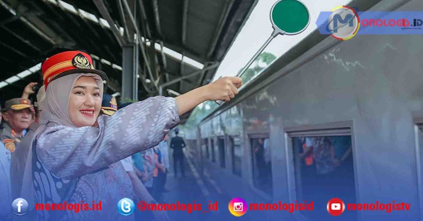 Jihan Nurlela Luncurkan Layanan Mudik Gratis Gunakan Kereta Api