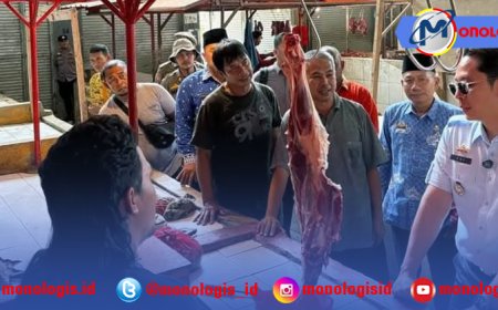 Bupati Egi Sidak Pasar Sidomulyo Lampung Selatan