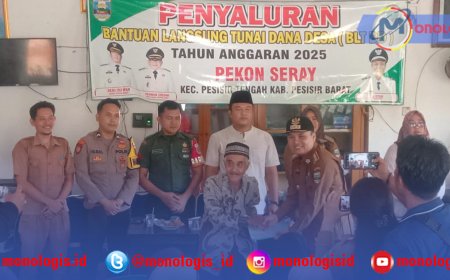 Pekon Seray Salurkan BLT-DD untuk 39 KPM