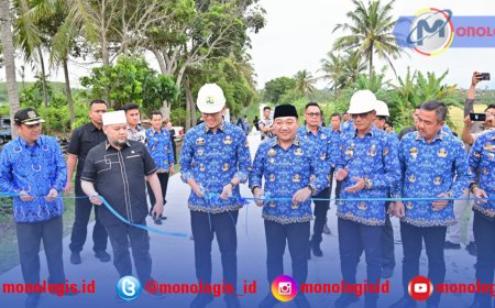 Bupati Lampung Selatan Resmikan Jalan Menuju Objek Wisata