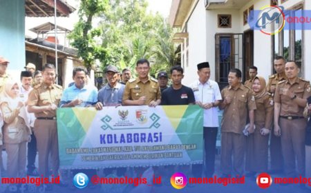 Pemkab dan Baznas Tulangbawang Barat Serahkan Bantuan 72 Paket Sembako ke Korban Putting Beliung