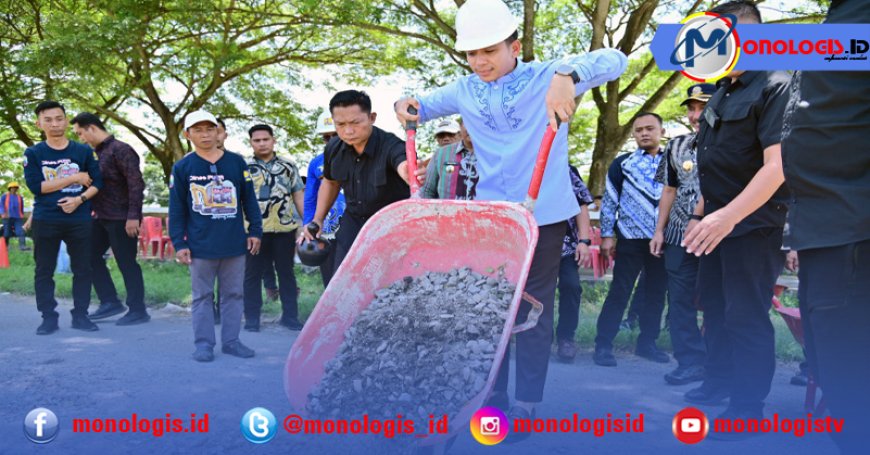 Bupati Egi Gercep Perbaiki Jalan Ruas Tugu Radin Inten-Exit Tol Kalianda