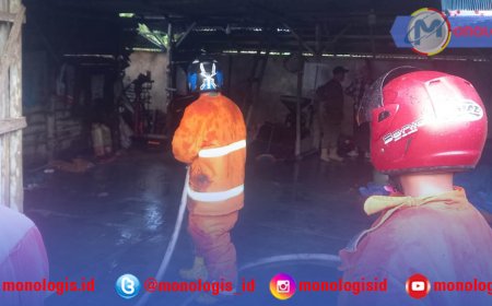 Mesin Penggiling Kopi di Lampung Barat Terbakar, Damkar Sigap Padamkam