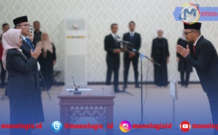 Rektor Unila Lantik Tiga Pejabat Baru