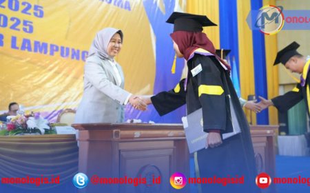 Rektor Unila Hadiri Wisuda Universitas Terbuka Periode Satu 2025
