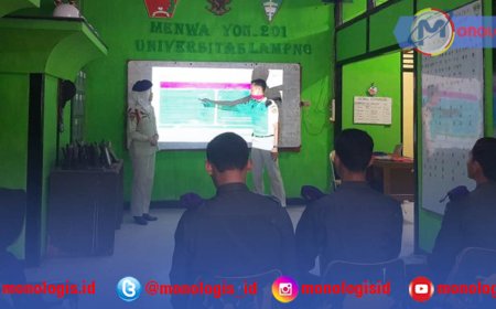 Menwa Batalyon 201 Unila Laksanakan Kursus Dinas Staf