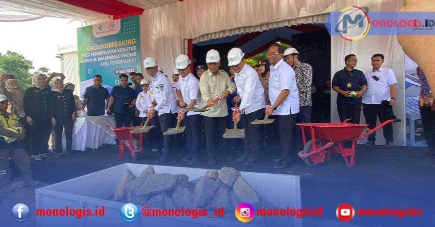 Ketua MPR dan Menkes Groundbreaking PHTC Peningkatan Kualitas RSUD KH Muhammad Thohir Pesisir Barat