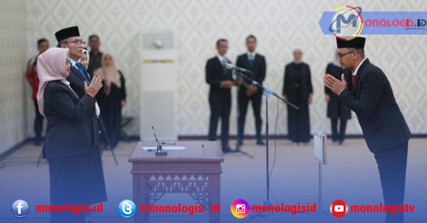 Rektor Unila Lantik Tiga Pejabat Baru