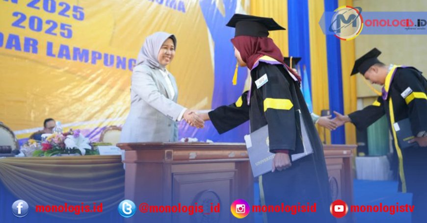 Rektor Unila Hadiri Wisuda Universitas Terbuka Periode Satu 2025