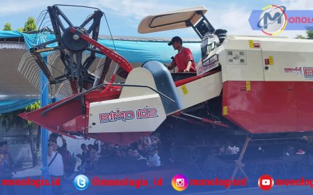 Gapoktan di Bandarlampung Dapat Bantuan Combine Harvester dari Kementan