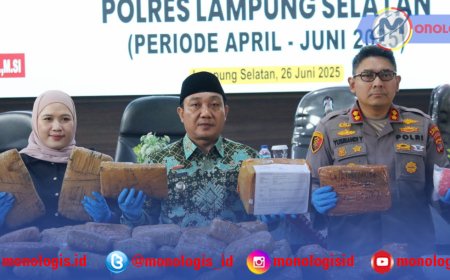 Wabup Lampung Selatan Apresiasi Polres Bongkar Jaringan Narkoba Besar