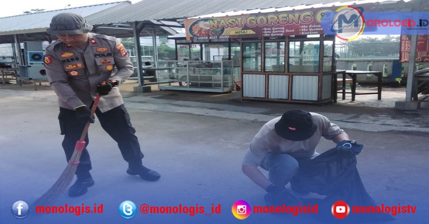 Polres Mesuji Giat Bersih Peduli Humanis di Tanjung Raya