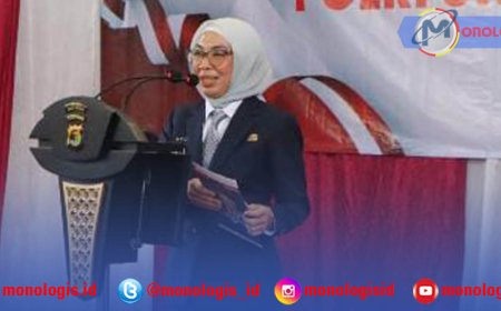 Bupati Waykanan Hadiri Peringatan Hari Bhayangkara ke-79