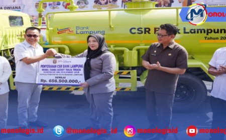 Bank Lampung Komitmen Pada Kualitas Hidup Masyarakat, Berikan Truk Sedot Tinja Ke Pemkot Balam