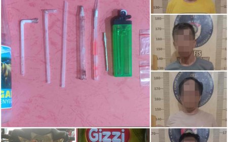 4 Orang Ditangkap Saat Pesta Sabu di Tulangbawang Barat, 2 Diantaranya ASN