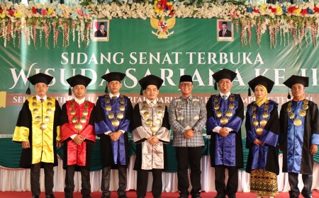 Bupati Lampung Tengah Hadiri Wisuda STIS Darusy Syafa’ah