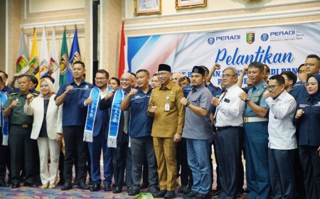 PBH Peradi Bandarlampung 2025-2028 Dilantik, Mirza Minta Bantuan Hukum Pro Bono ke Masyarakat Kurang Mampu