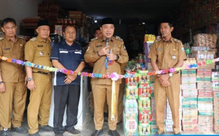 Wabup Lampung Selatan Resmikan Dibukanya Gerai Sembako KDMP Desa Wawasan