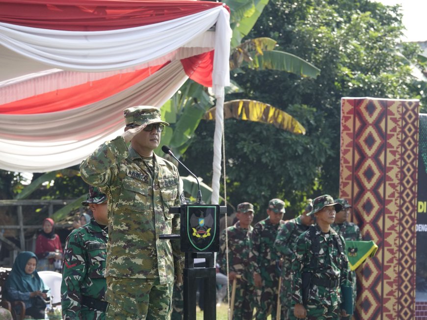 Buka TMMD ke-125, Bupati Lampung Tengah Apresiasi TNI Bantu Bangun Desa
