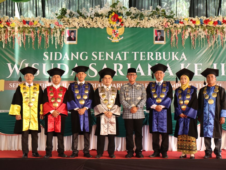 Bupati Lampung Tengah Hadiri Wisuda STIS Darusy Syafa’ah