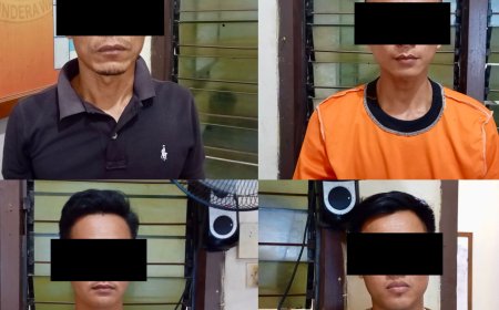 Gerebek Pesta Sabu, Polisi Amankan 4 Pria