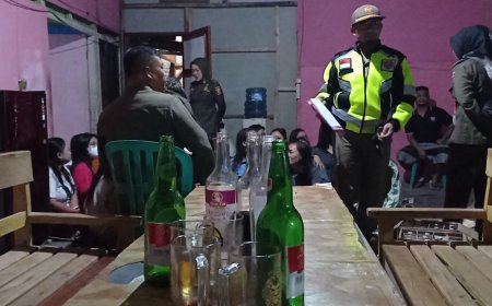 Razia di Way Tenong, Satpol PP Amankan Belasan PSK dan Miras