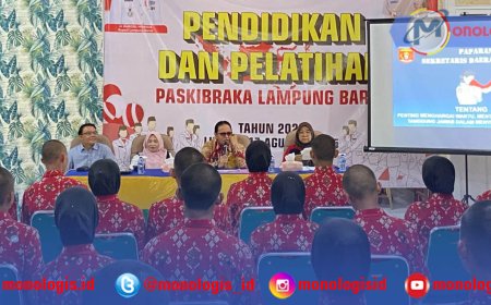 50 Capaska Lampung Barat Ikuti Diklat, Sekda Beri Motivasi