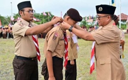 Wabup Lampung Selatan Buka Perkemahan Jambore Penggalang