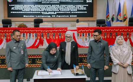 Perubahan KUA-PPAS 2025 Provinsi Lampung Ditandatangani