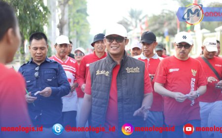 Bupati Lampung Tengah Ikut Jalan Sehat Kemenag