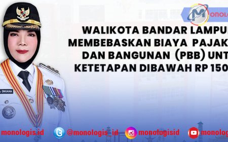 Kabar Gembira! Pemkot Bandarlampung Gratiskan Pajak Bumi dan Bangunan 2025