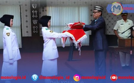 Pemkab Tulangbawang Gelar Prosesi Pengambilan Duplikat Merah Putih