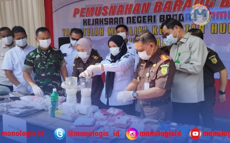 Wali Kota Bandarlampung Hadiri Pemusnahan Barang Bukti