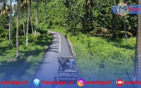 Jalan Umbar–Putih Doh Tanggamus Kini Mulus
