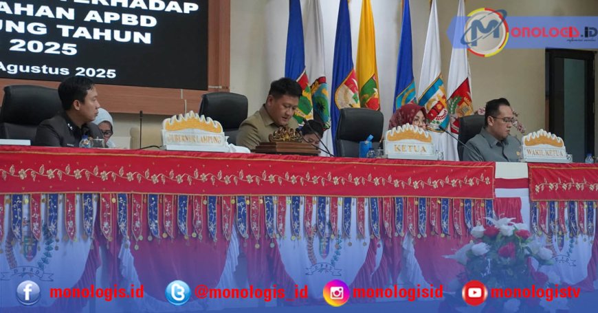 Delapan Fraksi DPRD Lampung Sampaikan Pandangan Umum Raperda Perubahan APBD 2025