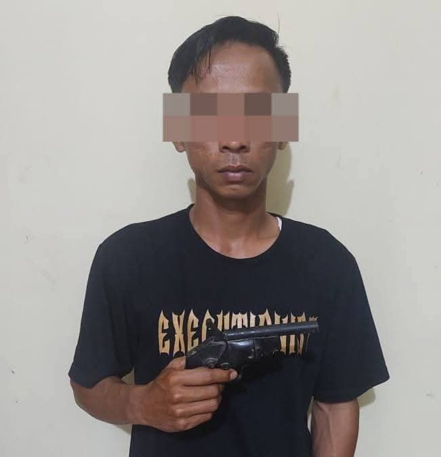 Miliki Senpira Tanpa Izin, Warga Sendang Rejo Diamankan Polisi