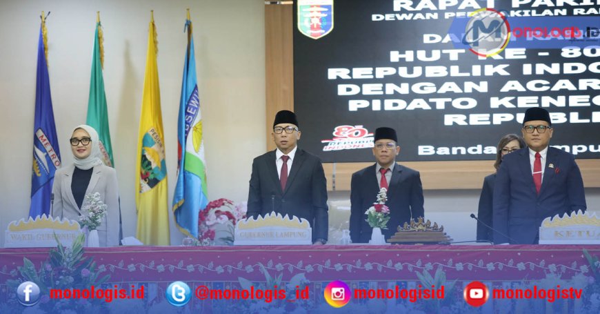 DPRD Lampung Dengarkan Pidato Kenegaraan Presiden dalam Rangka HUT ke-80 RI