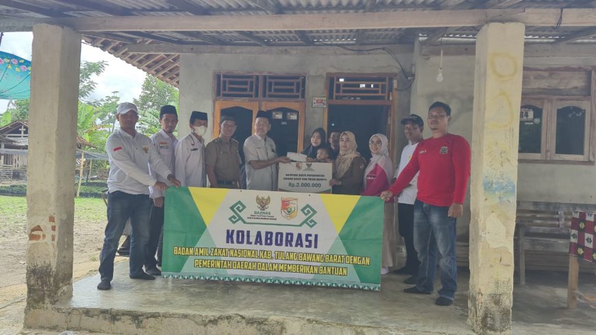 Baznas Tulangbawang Barat Salurkan Bantuan Pengobatan untuk Bayi Penderita Bibir Sumbing