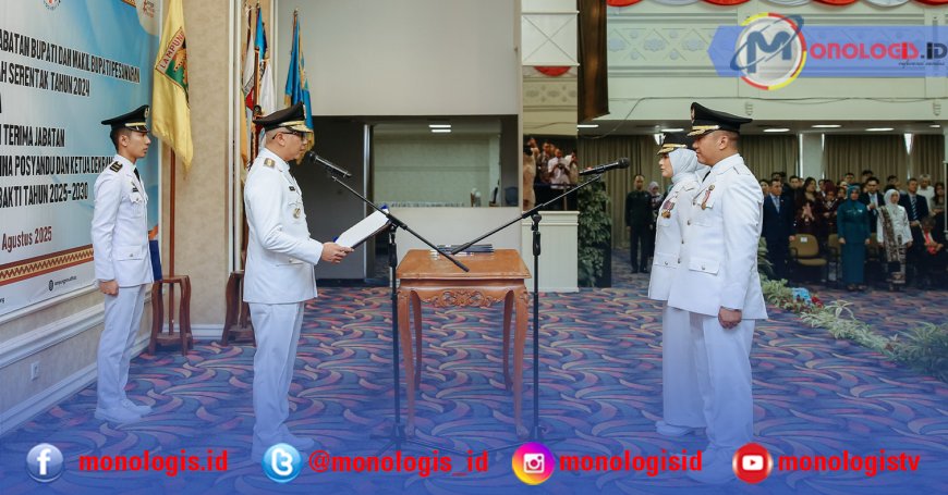Lantik Bupati dan Wakil Bupati Pesawaran 2025–2030, Mirza Minta Perkuat Sinergi dengan Pemprov