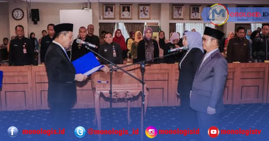 Sekdaprov Lampung Lantik Dua Kepala Dinas