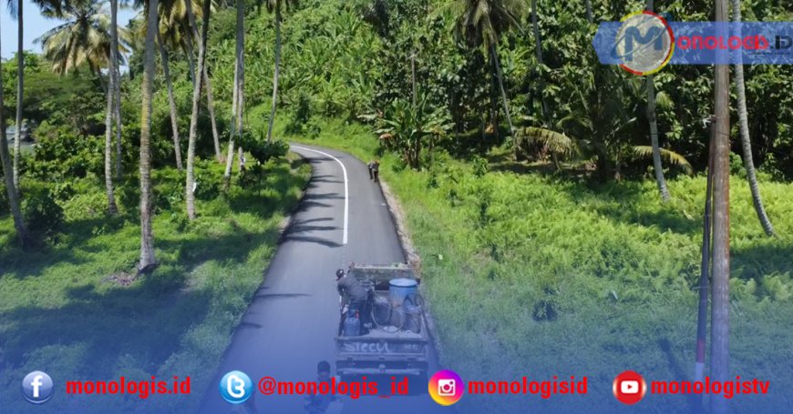 Jalan Umbar–Putih Doh Tanggamus Kini Mulus