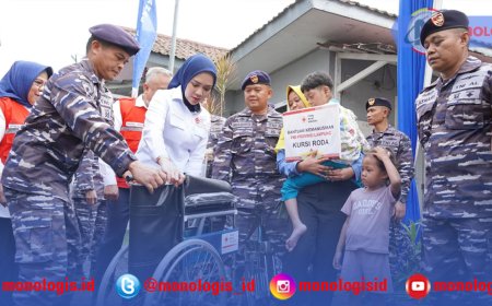 PMI dan Lanal Lampung Gelar Aksi Sosial